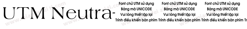 UTM Neutra字体转换